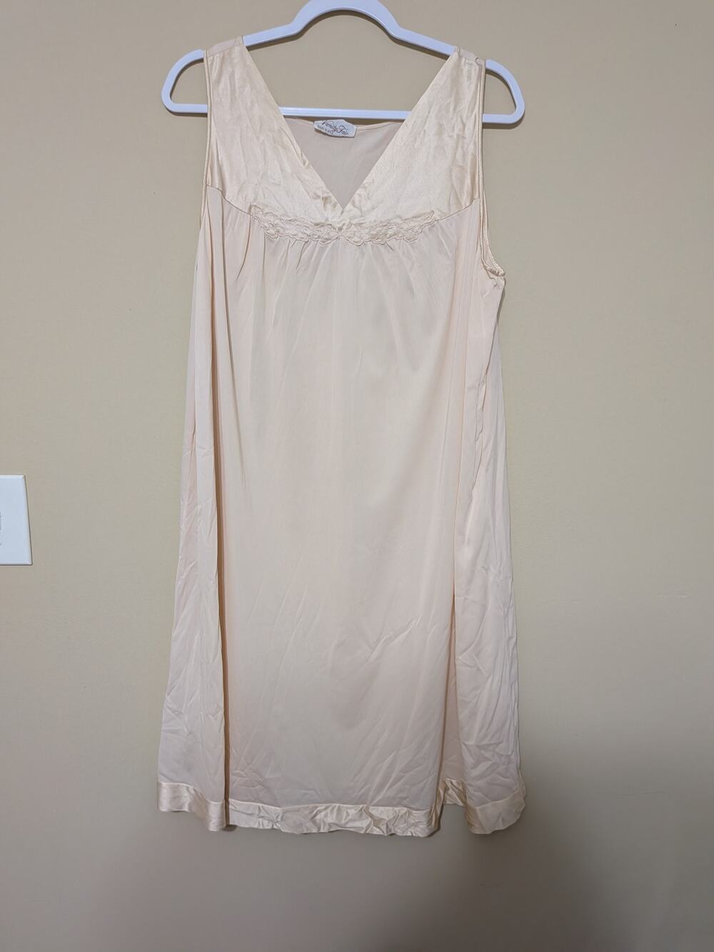 Vintage Vanity Fair Dollette Nightgown Coquette With Floral Design